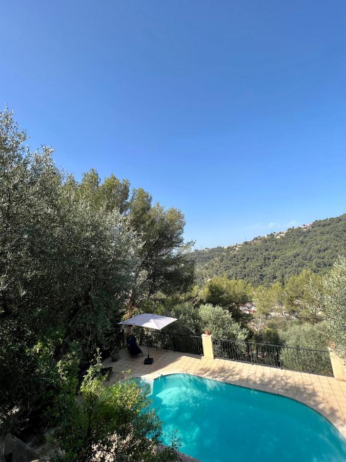 Entre Nice Et Monaco Grande Villa Avec Piscine Privee 12 Personnes Drap Екстер'єр фото