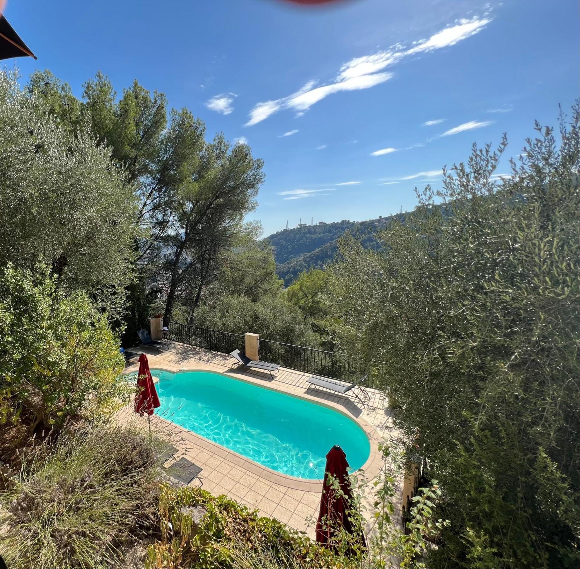Entre Nice Et Monaco Grande Villa Avec Piscine Privee 12 Personnes Drap Екстер'єр фото